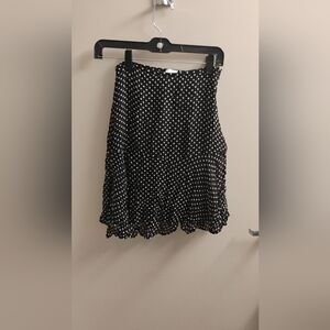 Jolie Jolie Petite Mendigote Polka Dot Viscose Mini Skirt Sz 36